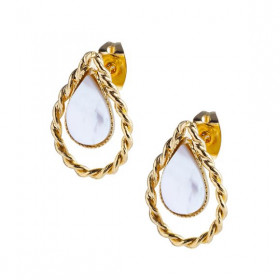 Boucles d’oreilles torsadées clarté