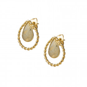 Boucles d’oreilles torsadées clarté