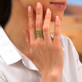 Bague Sabah triple