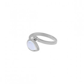 Bague Oeil de pierre Argent