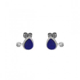 Boucles d’oreilles Oeil de pierre Argent