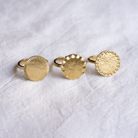 Bague sceau LUNE, SOLEIL & MARS