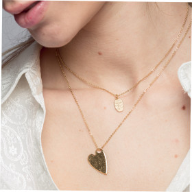 Collier Coeur plein