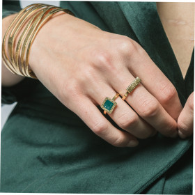 Bague fine Carré