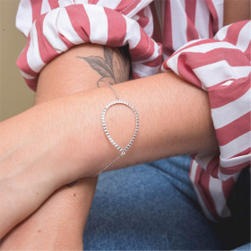 Bracelet Bon Oeil ajouré Argent