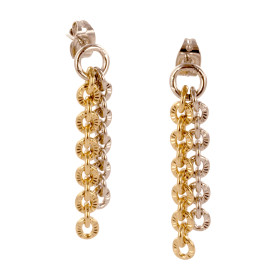 Boucles d’oreilles Rococo Bicolore