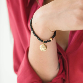 Bracelet perles Blason