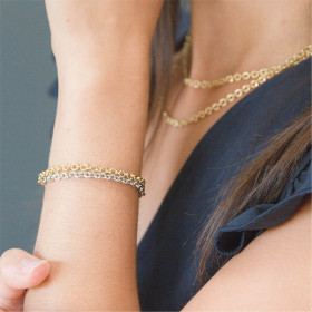 Bracelet Rococo Bicolore