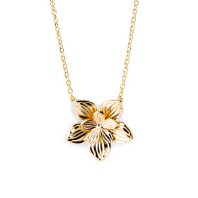 Collier double Fleur