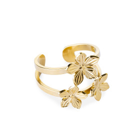 Bague triple Fleur
