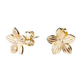 Boucles d'oreilles puces Fleur
