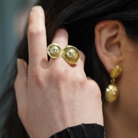 Bague double Blason