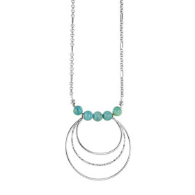 Sautoir Argent fantasque perle