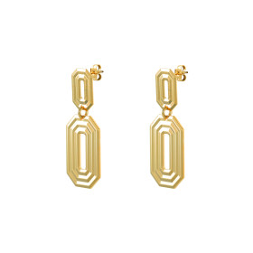 Boucles d’oreilles Octogone