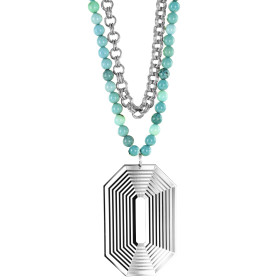 Ras de cou / Sautoir 7 Chemins Octogone Argent