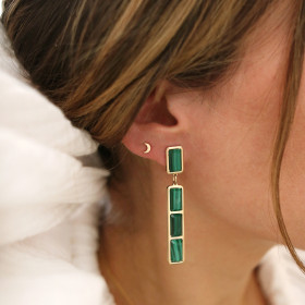 Boucles d'oreilles Midnight Longue
